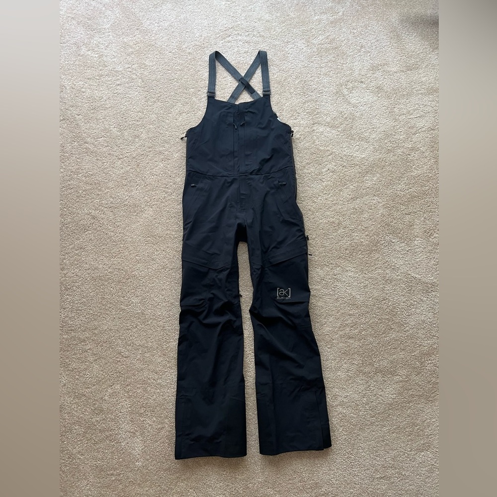 Burton AK Kimmy 3L Snowboard Bib US M Black Gore-Tex RECCO [ak]